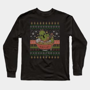 Cactuar Ramen Ugly Sweater Long Sleeve T-Shirt